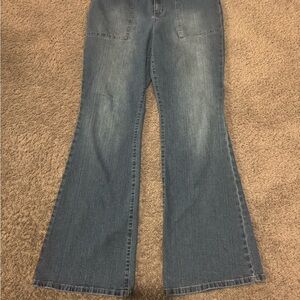 d. jeans Blue Flare Wide Leg Jeans